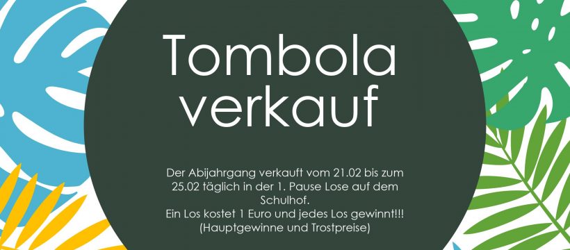 Tombola Verkauf der Q2 der Erich-Fried-Gesamtschule