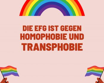 Erich-Fried-Gesamtschule ist gegen Homophobie und Transphobie.